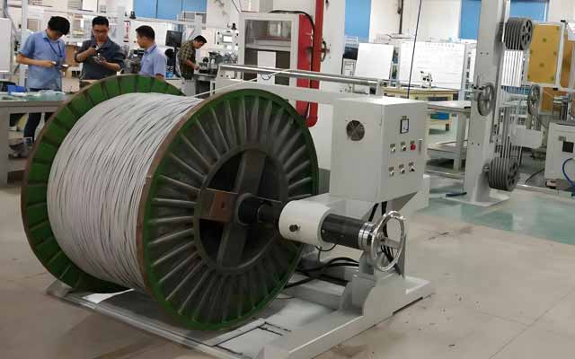 Shaftless Active Tension Pay-off Machine